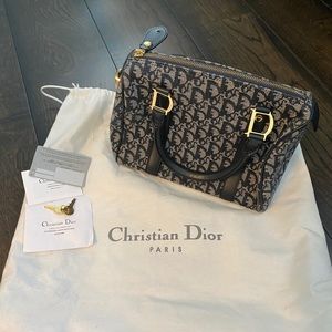 Christian Dior mini Boston Diorissimo blue